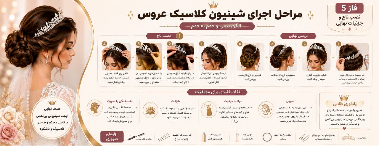 فاز ۵: نصب تاج و جزئیات نهایی